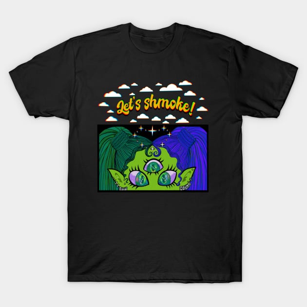 Lets shmoke anime T-Shirt by EwwGerms